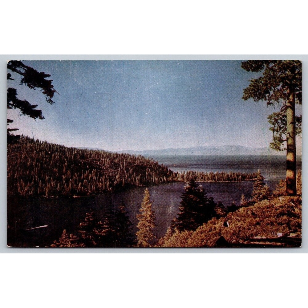 Vintage Emerald Bay Lake Tahoe Postcard C505 Mike Roberts Kodachrome California